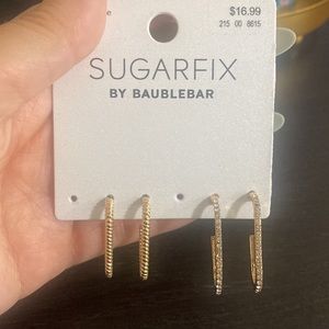 2 pairs sugarfix baublebar earrings